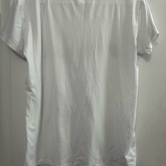 White T-Shirt with Artistic Hand Design - Picture 3 of 3